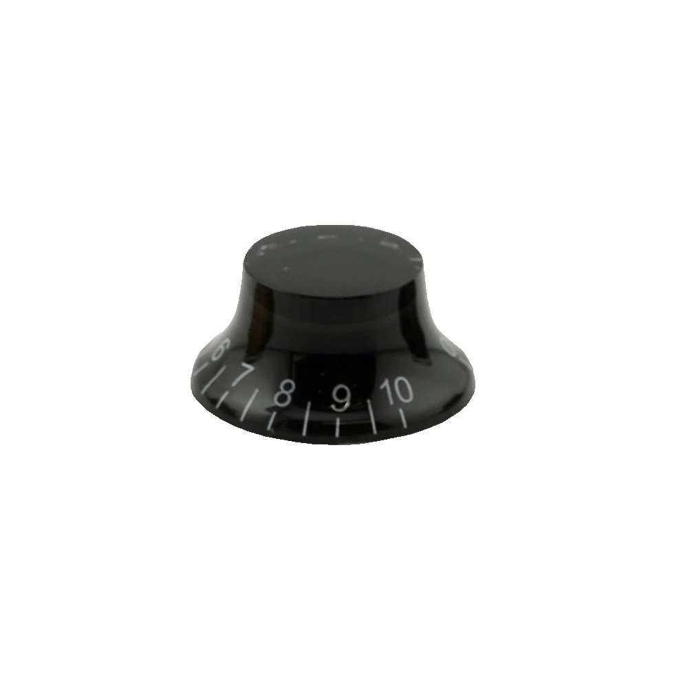 2 Classic Bell Knobs For Knurled Gunstreet Pots - 18 tooth "Coarse" Pattern