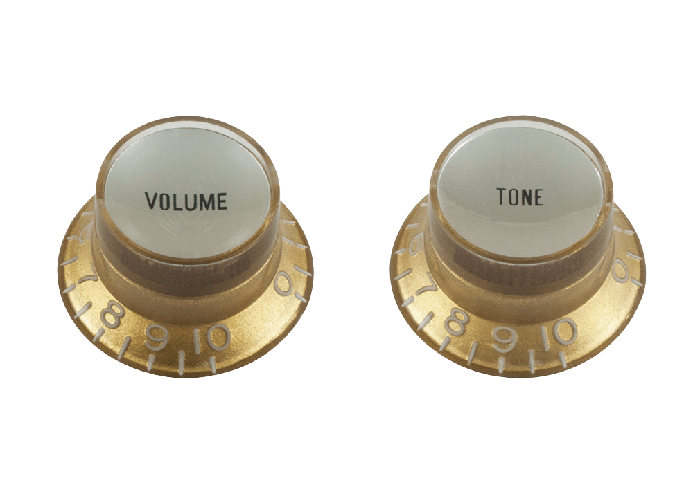 Set of 2 Reflector Top Knobs For CTS Pots