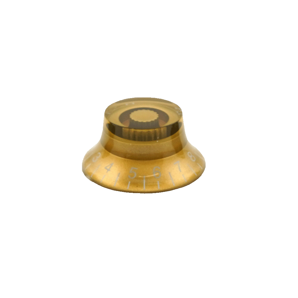 2 Classic Bell Knobs For Knurled Gunstreet Pots - 18 tooth "Coarse" Pattern