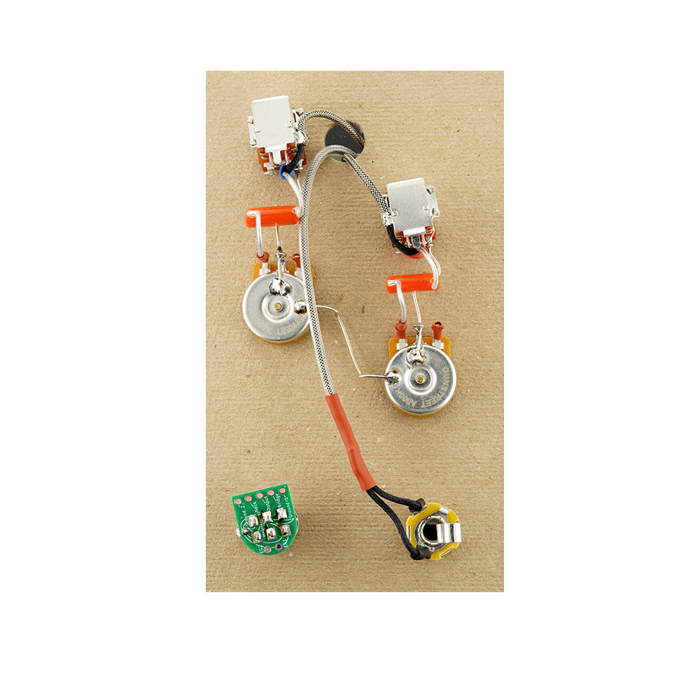 Gunstreet Les Paul Standard Hand-Wired Wiring Harness - Coil Cutting