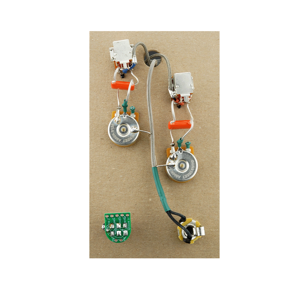 Gunstreet Les Paul Standard Hand-Wired Wiring Harness - Coil Cutting