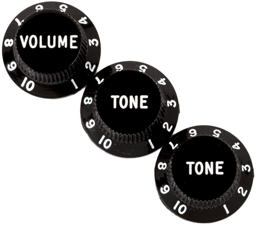 Set of Strat UFO Style Knobs For Gunstreet Pots