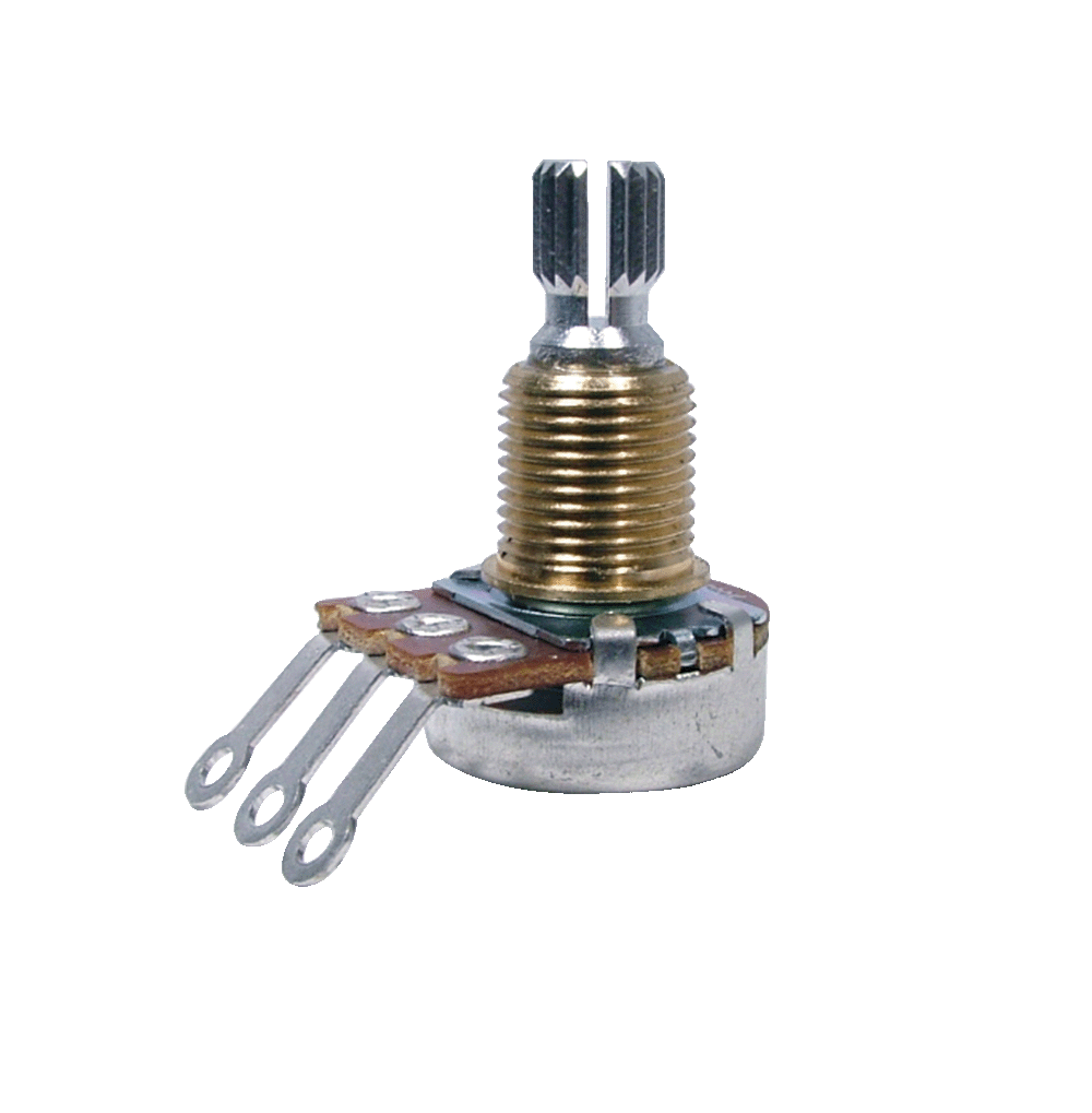 Bourns Split "Short" Shaft -Left Hand Audio - Mini Potentiometer