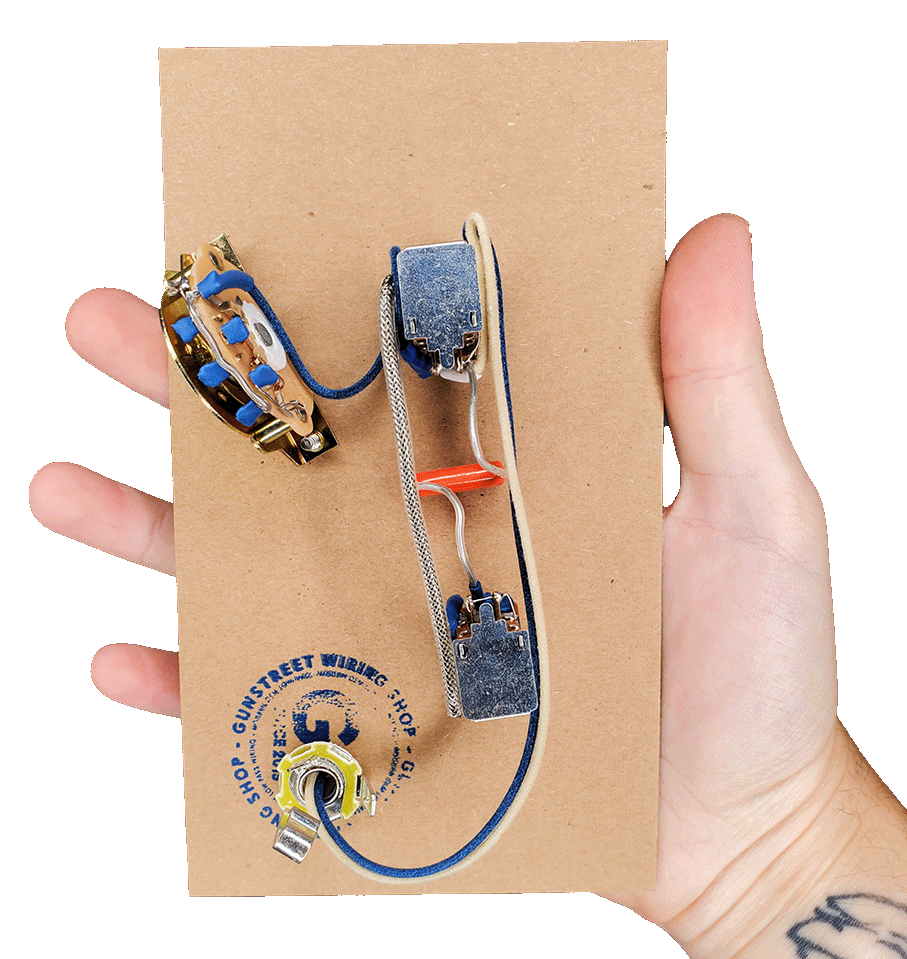 Gunstreet Ibanez Wiring Harness - 3 Way - Coil Cutting