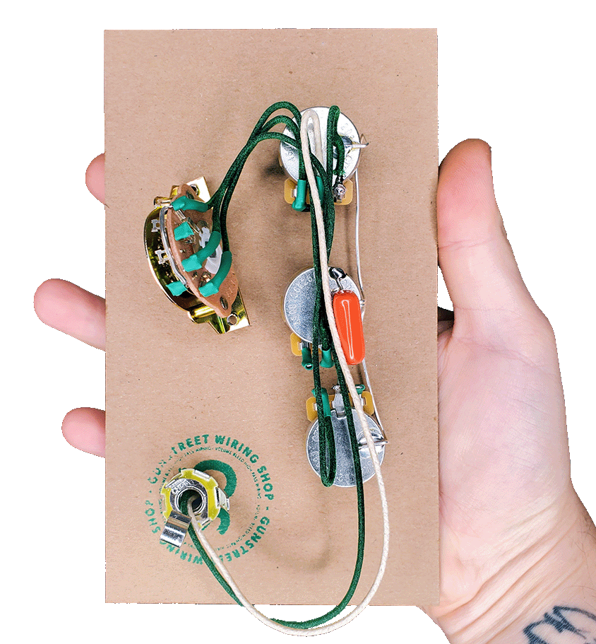 Gunstreet Stratocaster Wiring Harness - Classic 5 Way CTS / Volume Bleed