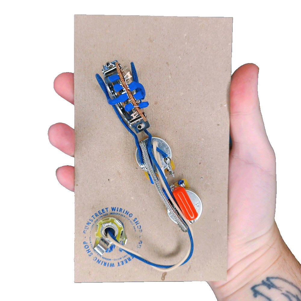 Gunstreet Telecaster Thinline Wiring Harness - 4 Way Modern / Single Coil / 3/8th Spec CTS