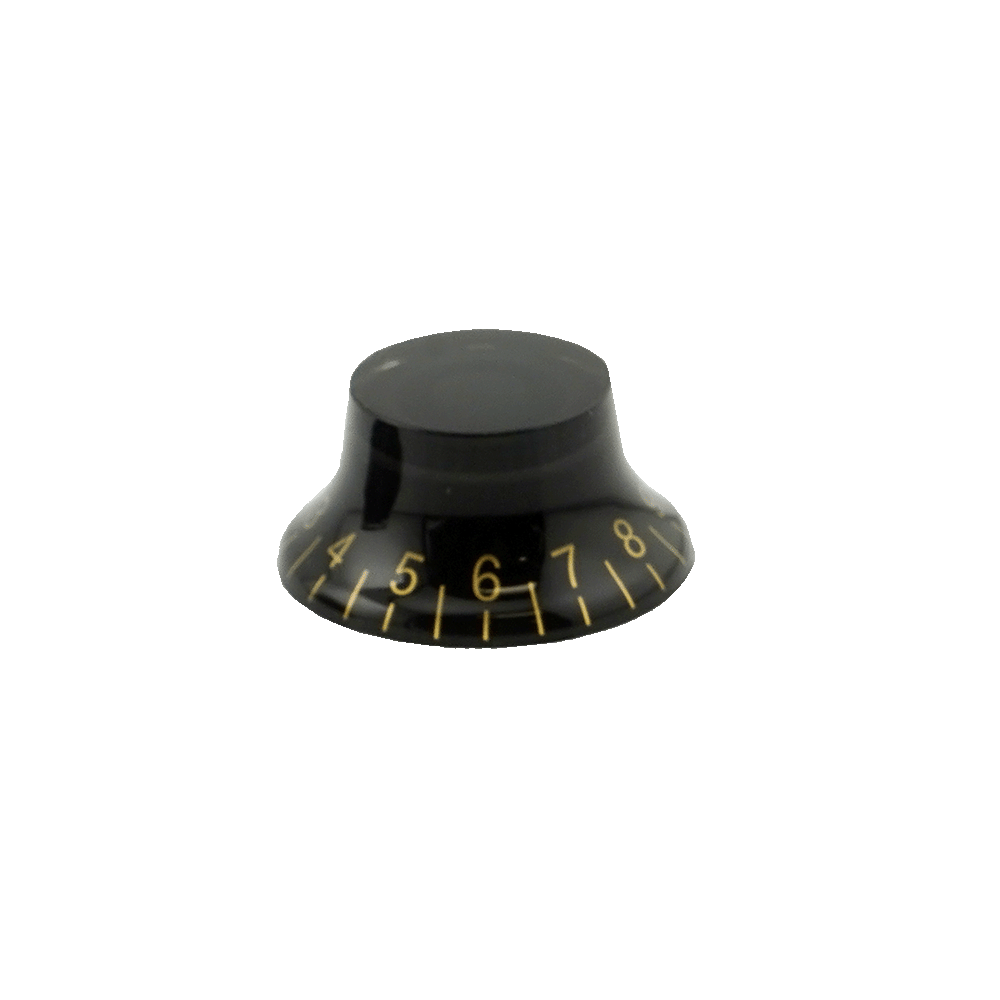 2 Classic Bell Knobs For Knurled Gunstreet Pots - 18 tooth "Coarse" Pattern