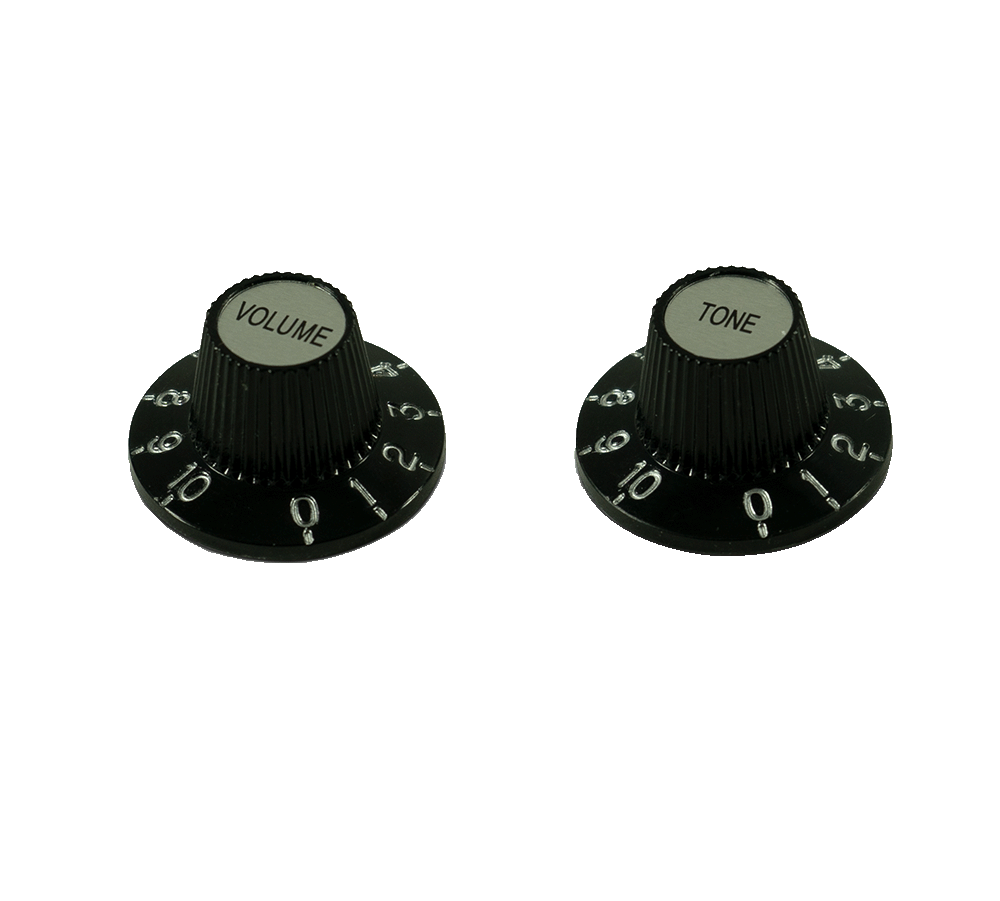 Set of 2 Witch hat Knobs For Knurled CTS Pots
