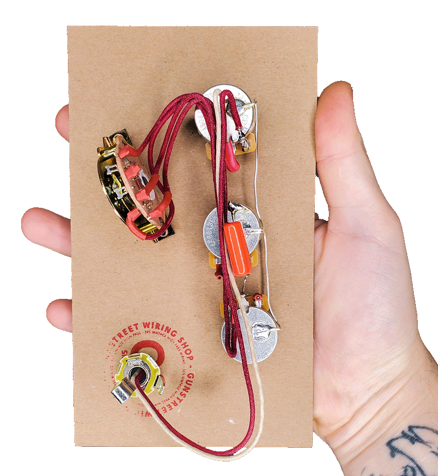 Gunstreet Stratocaster Wiring Harness - Classic 5 Way CTS / 50s